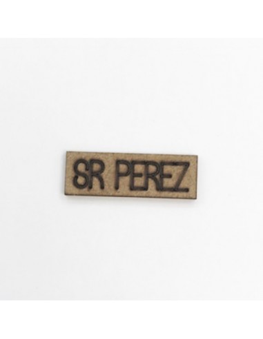 Placa sr.Perez