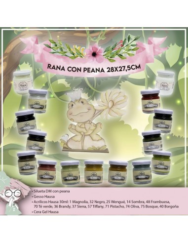 KIT RANA CON PEANA 28x27,5CM