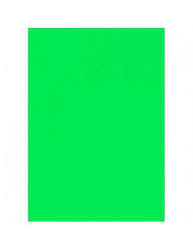 CARTULINA VERDE FLUOR 50x65 cm.