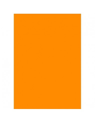 CARTULINA NARANJA FLUOR 50x65 cm.