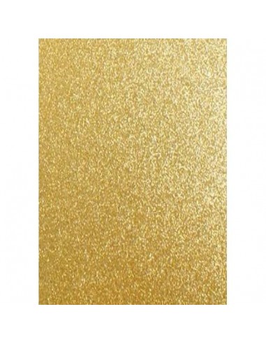 CARTULINA ORO PURPURINA 50x65 cm.