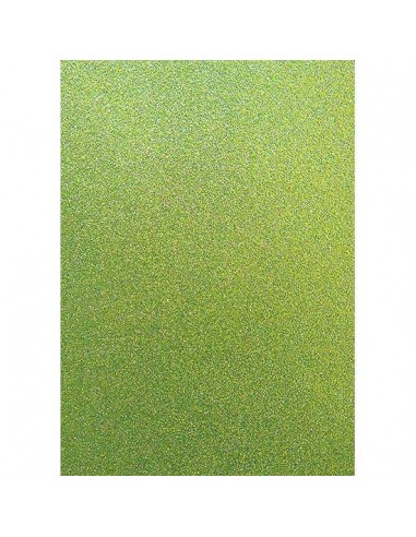 CARTULINA VERDE PURPURINA 50x65 cm.