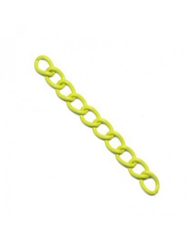 Cadena eslabones 5x50mm amarillo fuerte