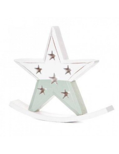 ESTRELLA DE MADERA BALANCÍN 19x16 cm