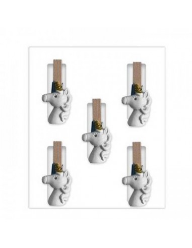 PINZAS UNICORNIO 5 PCS