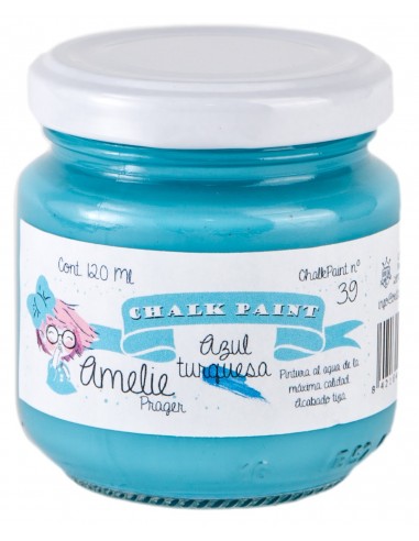 Amelie Chalk Paint 39 Azul turquesa 120ml