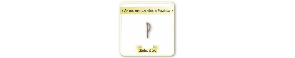 LETRAS 2CM ADHESIVAS