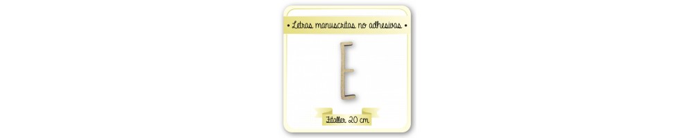 LETRAS 20CM NO ADHESIVAS